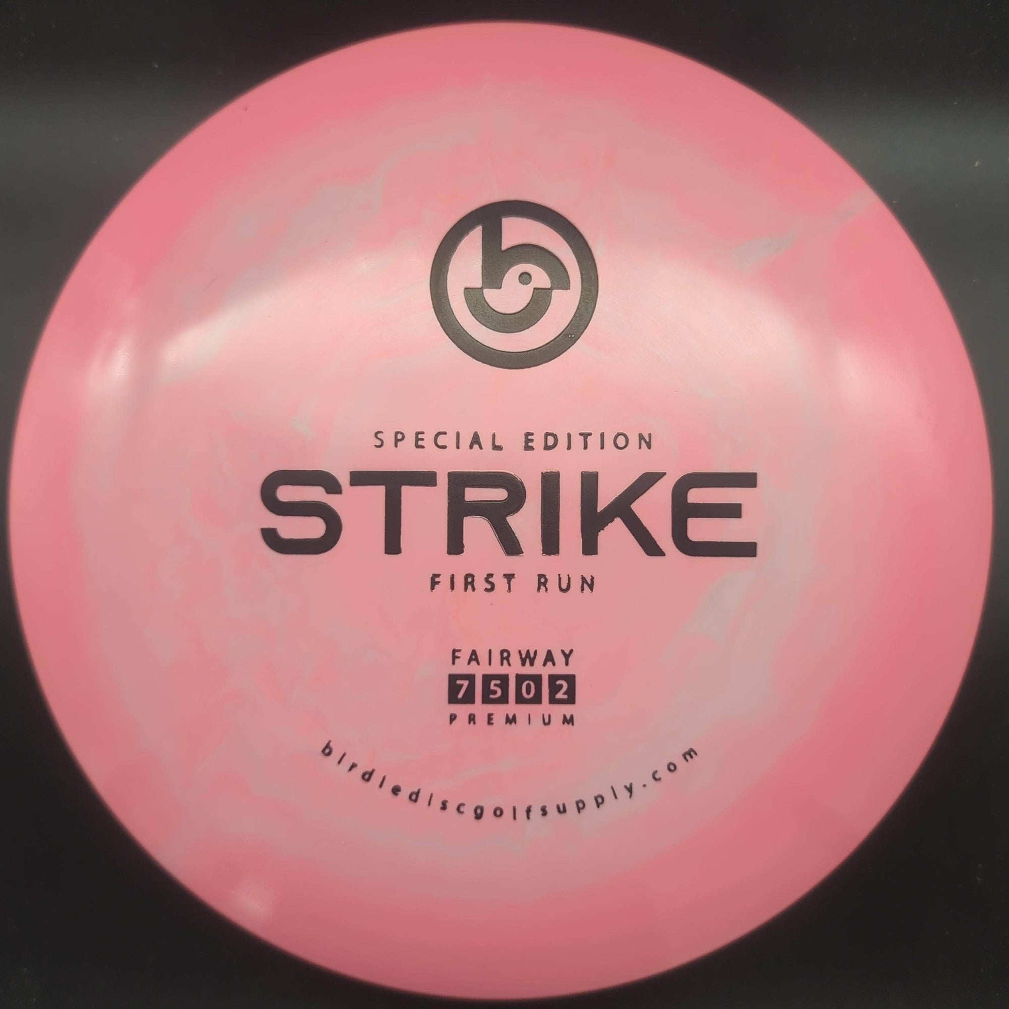 Infinite Discs Fairway Driver Pink Black Stamp 175g Strike, Birdie Disc Golf, First Run