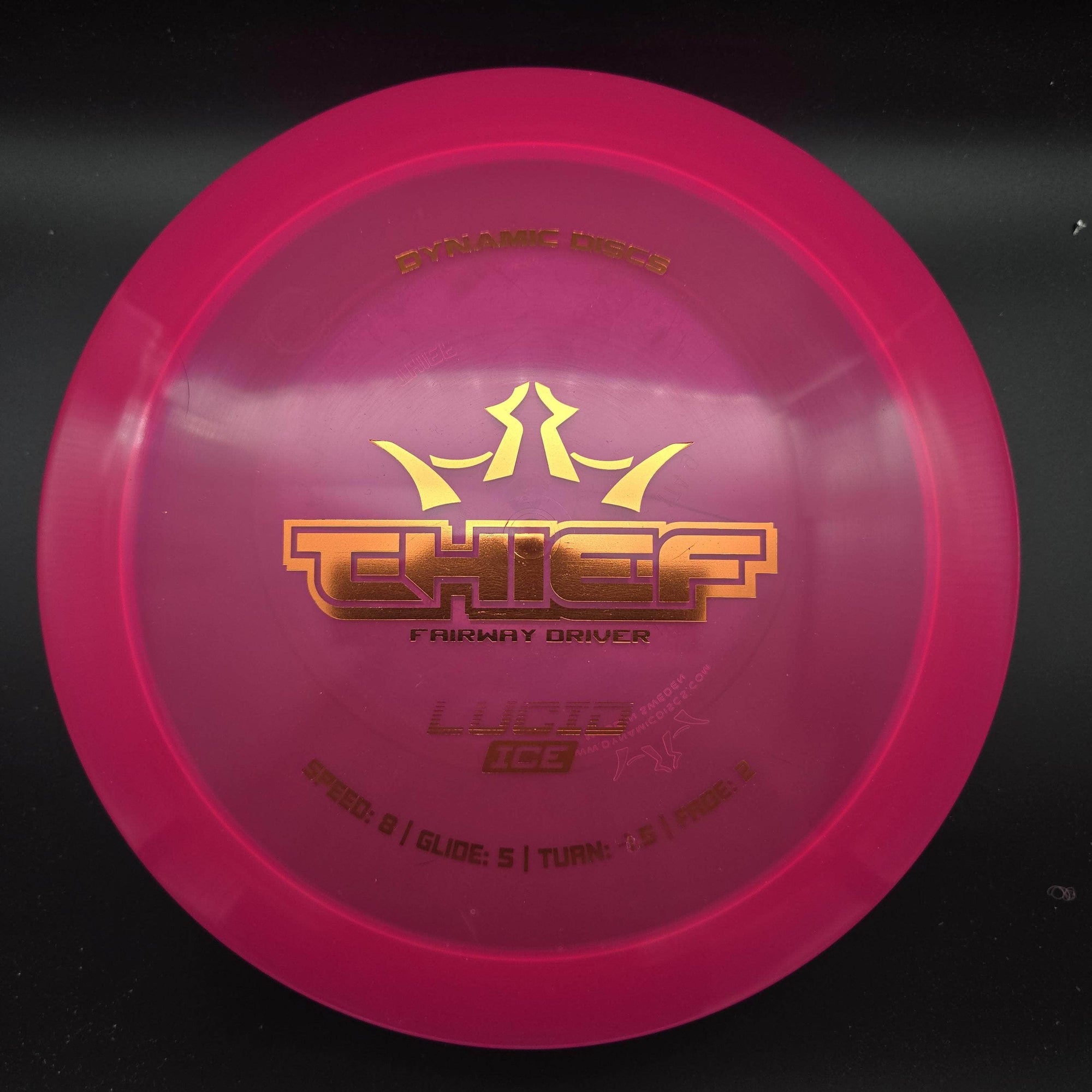 Dynamic Discs Fairway Driver Pink Copper Stamp 174g Thief, Lucid Ice