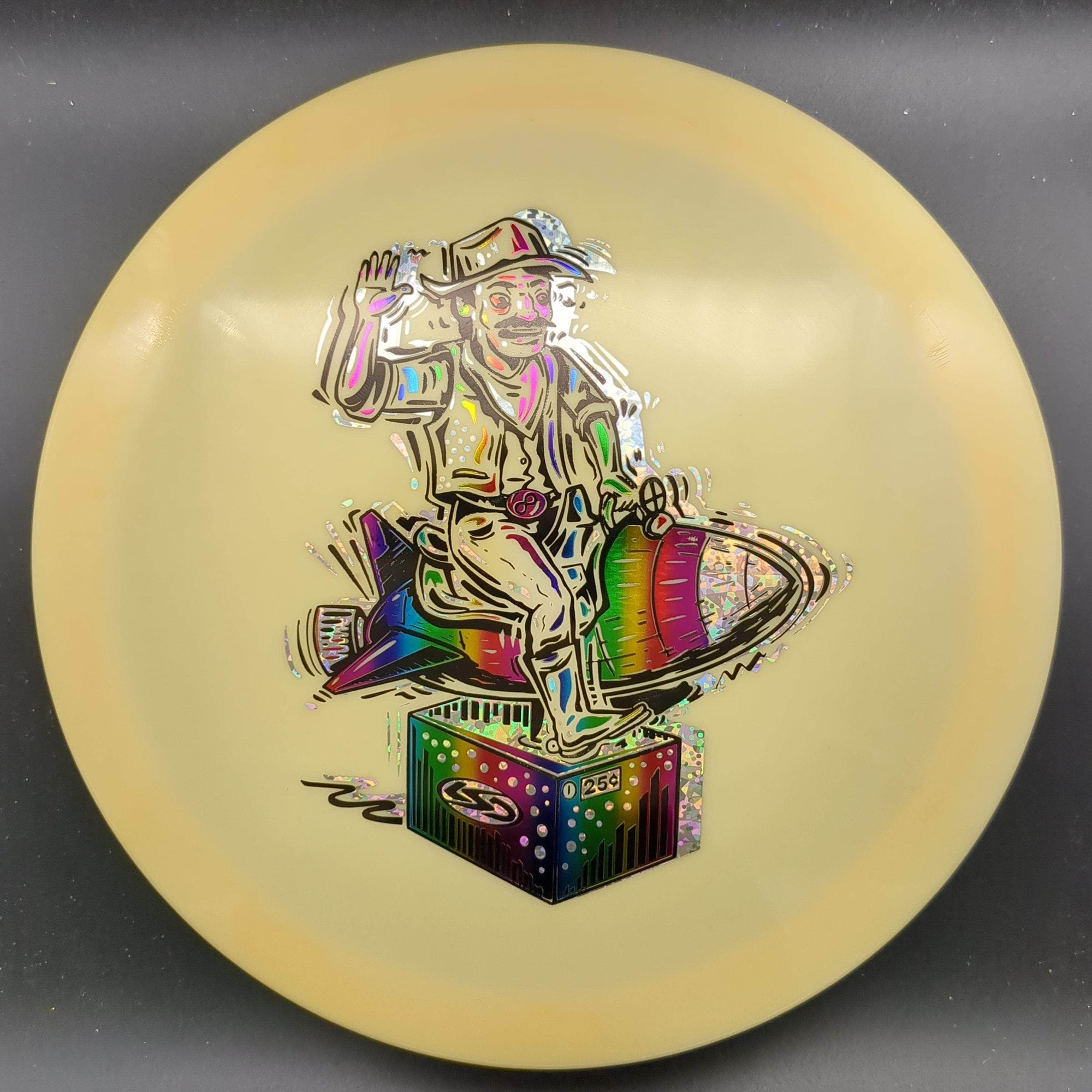 Lone Star Discs Fairway Driver Yellow Rainbow Stamp 174g Mad Cat, Alpha Plastic
