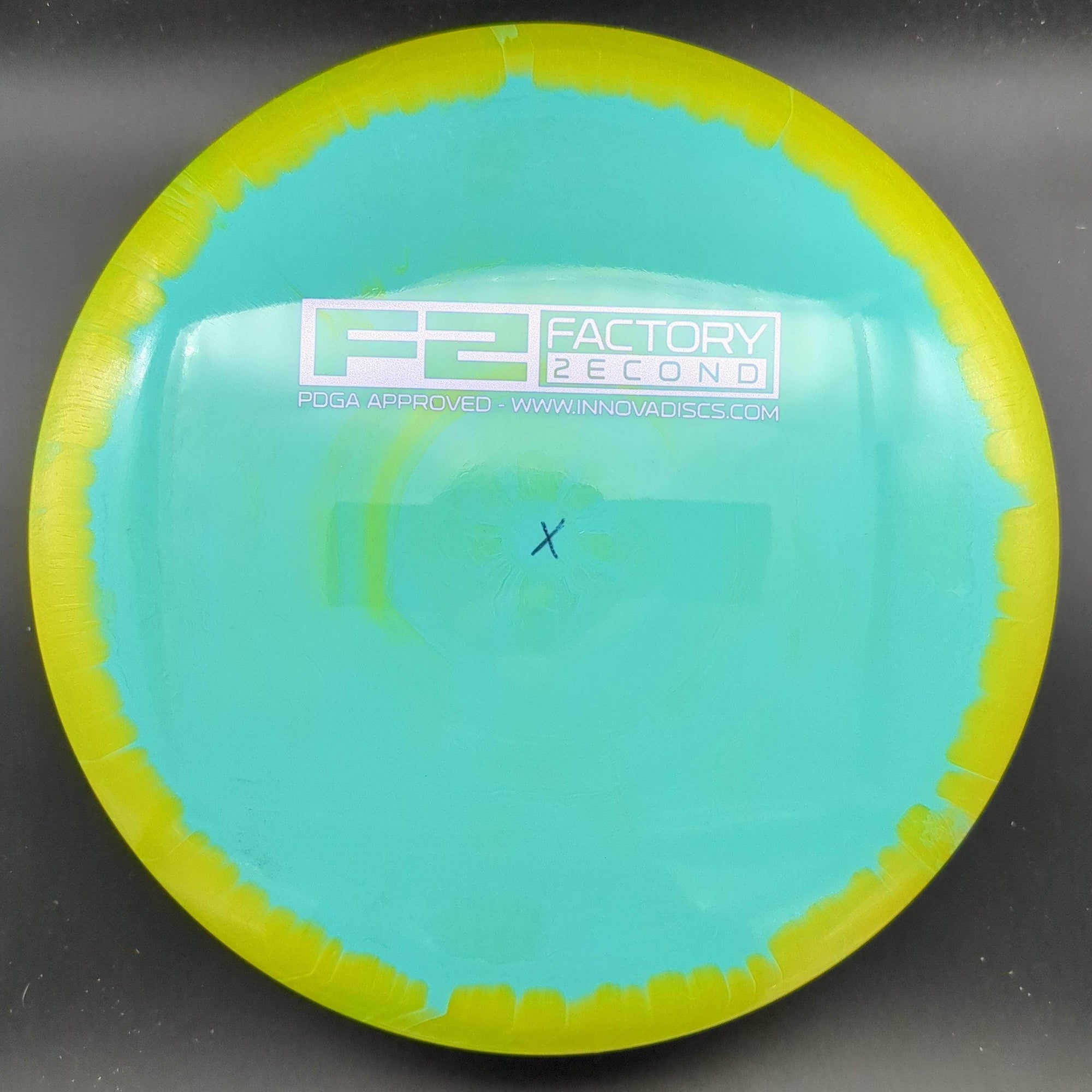 Innova Fairway Driver Yellow Rim Teal Plate 175g Orc, Halo, Factory Second