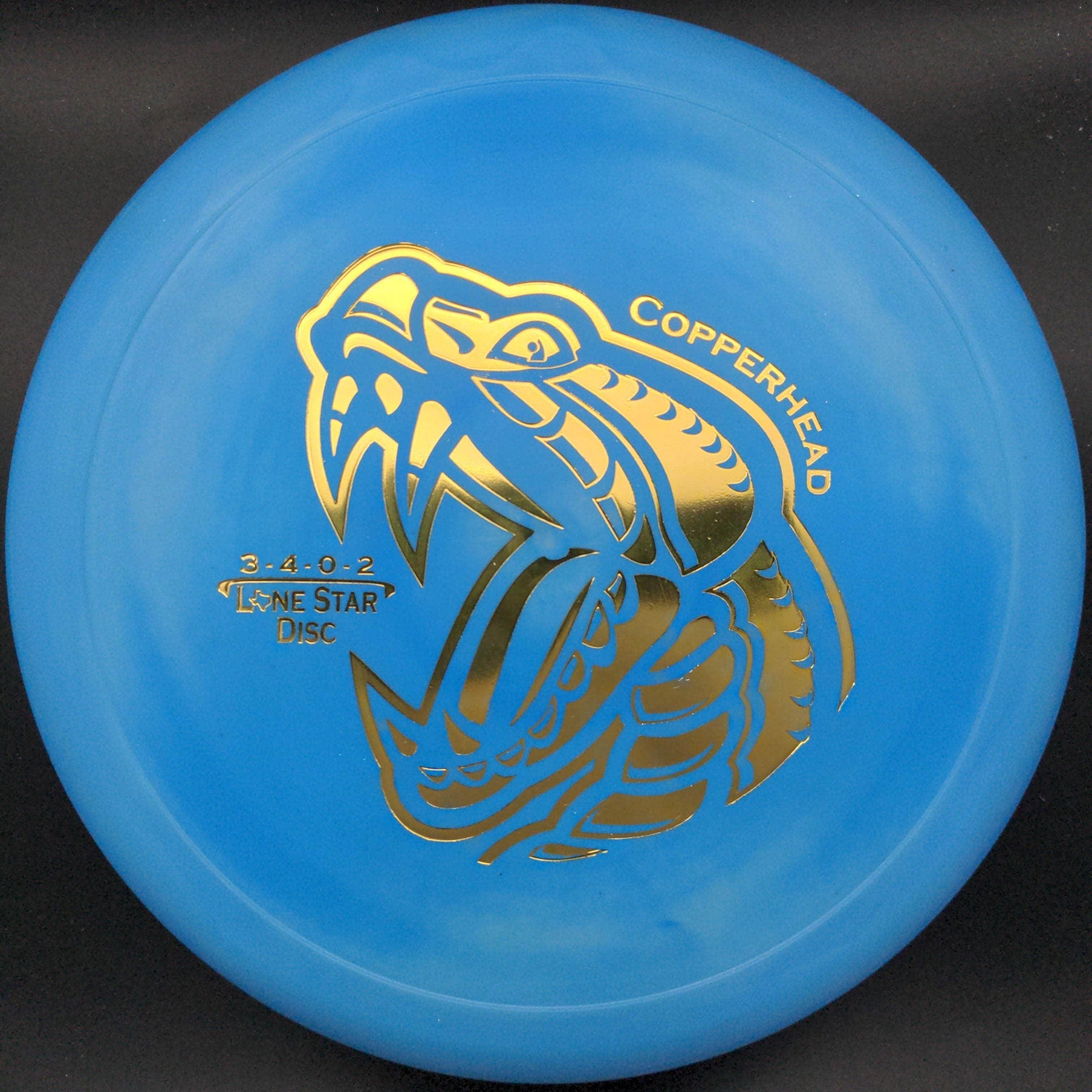 Lone Star Discs Putter Light Blue Gold Stamp 172g Copperhead, Victor 1 Plastic