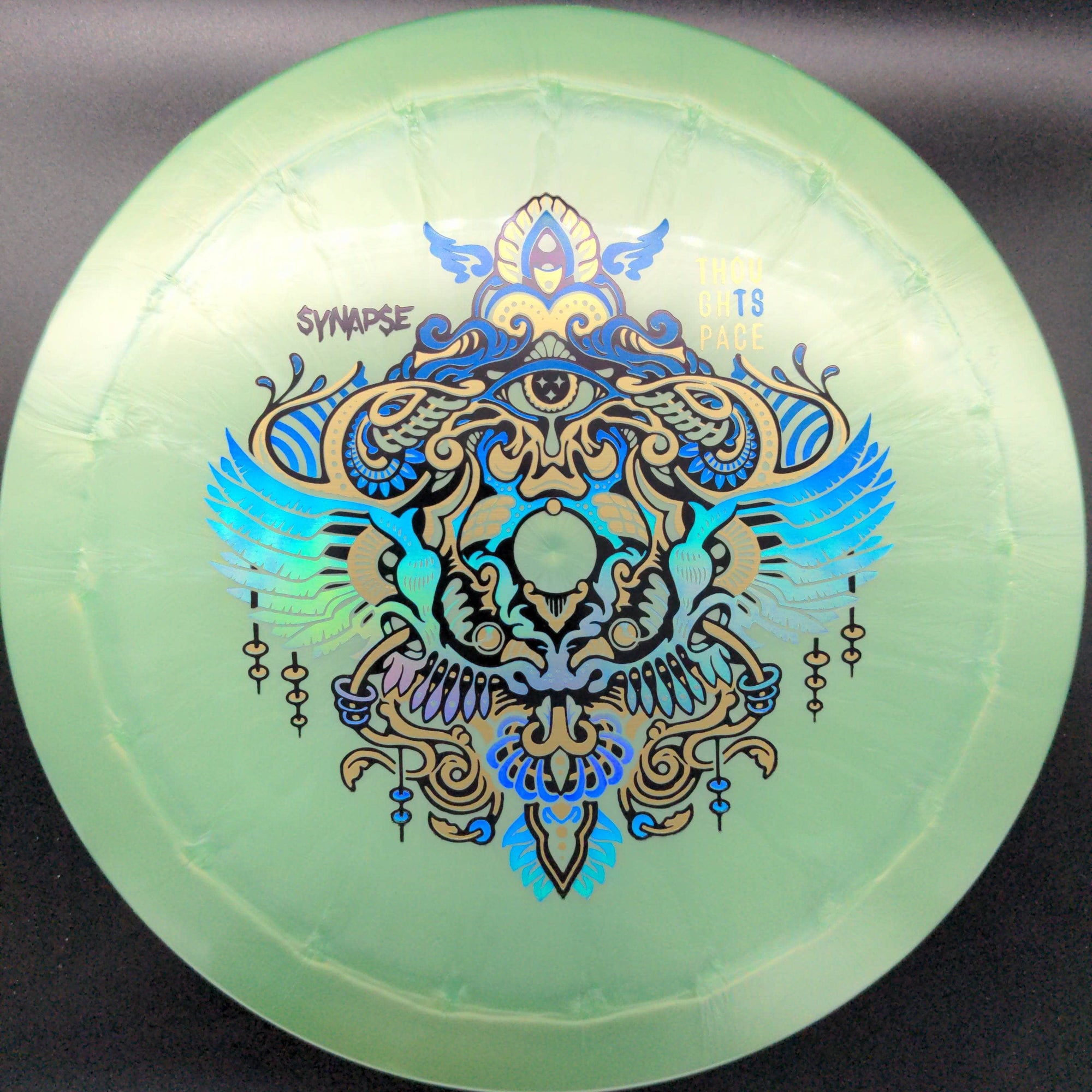 Thought Space Athletics Distance Driver Black Rainbow Stamp 174g Synapse, Ethereal Plastic