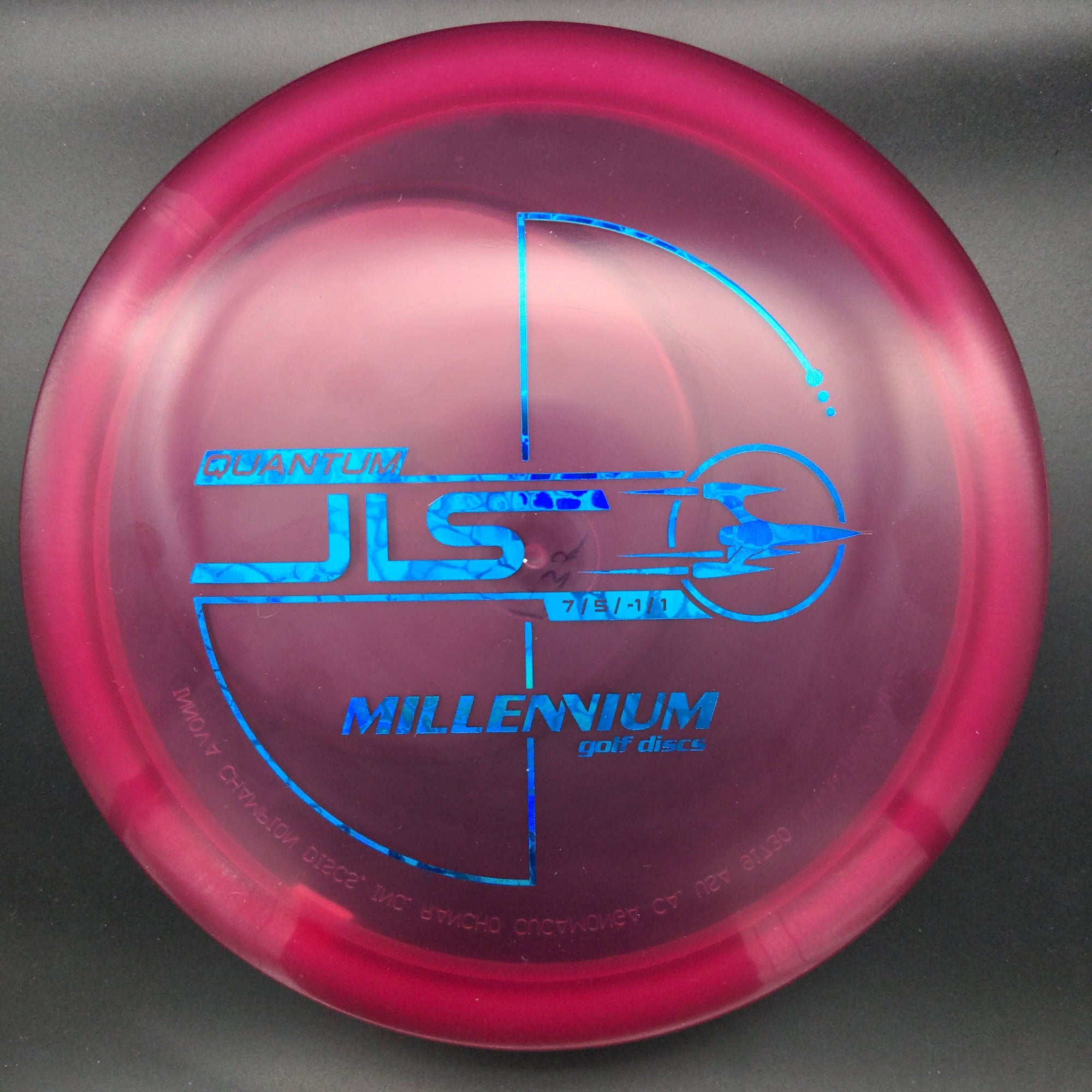Millennium Discs Fairway Driver Pink Blue Scale Stamp 175g JLS 1.15 , Quantum Plastic