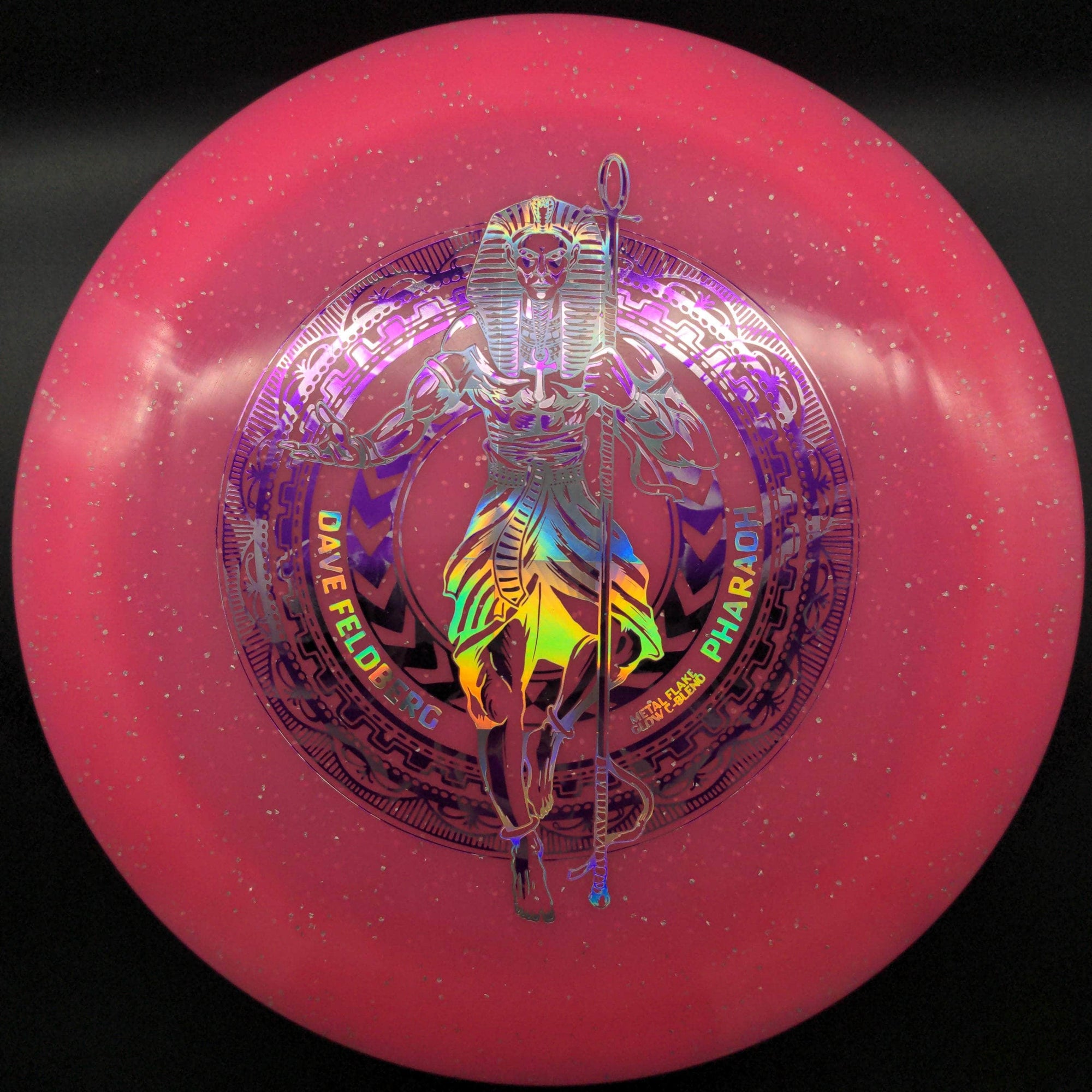 Infinite Discs Fairway Driver Pink Purple Rose Stamp 175g Pharaoh, Dave Feldberg, Metal Flake Glow