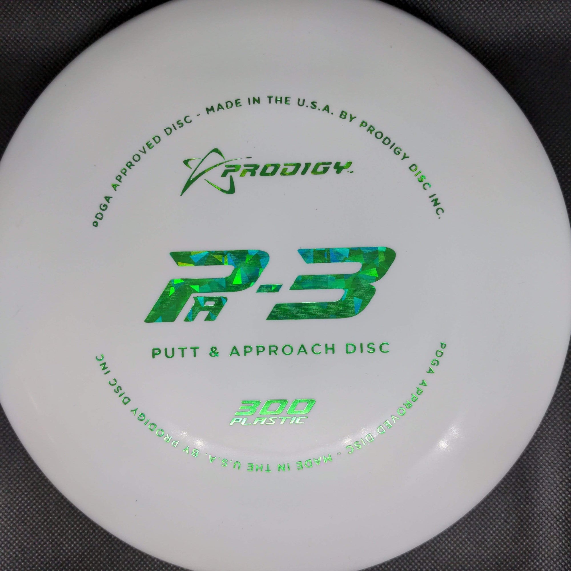 Prodigy Putter White Green Shatter Stamp 172g Pa3, 300 Plastic