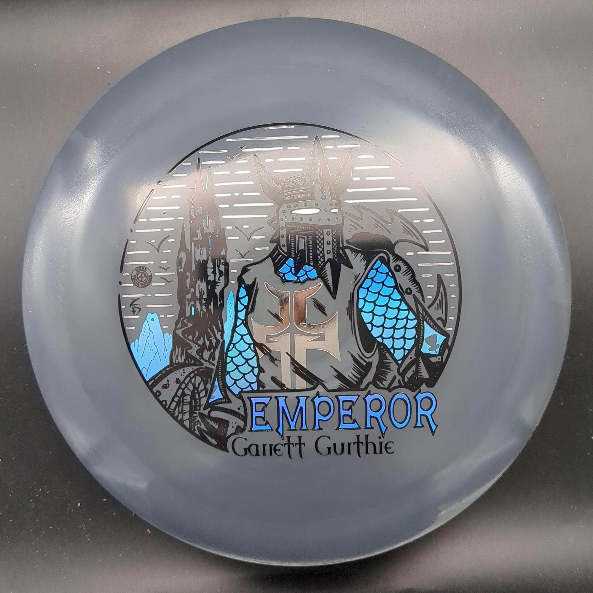 Infinite Discs Distance Driver Black/Gray Silver/Blue Holo Stamp 171g Emperor, Garrett Gurthie, S-Blend 2023