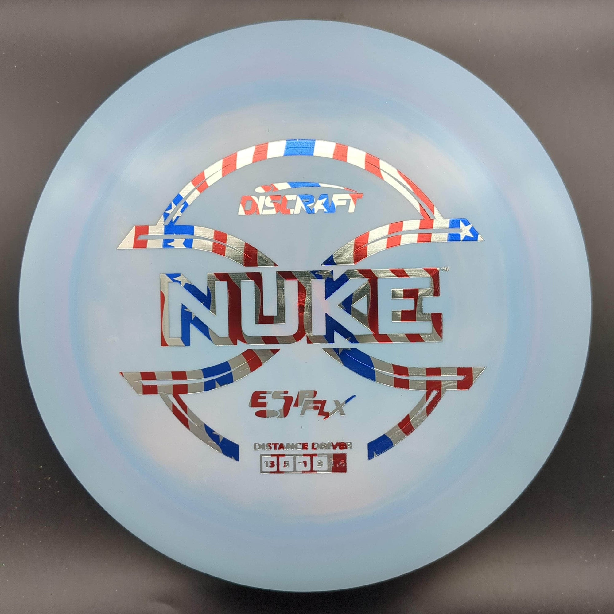 Discraft Distance Driver Blue American Flag Stamp 174g Nuke, ESP FLX, Plastic