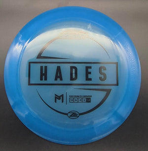 Discraft Distance Driver Blue Black Stamp 155g Hades, Paul McBeth Z Lite