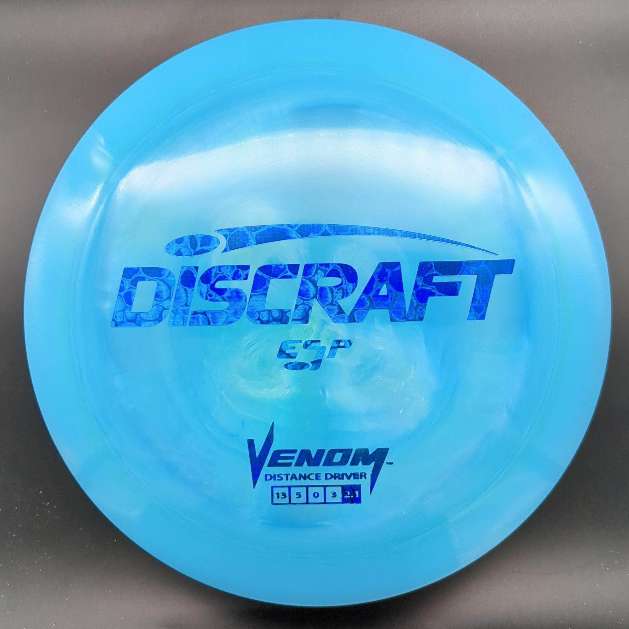 Discraft Distance Driver Blue Blue Pebble Stamp 173g Venom, ESP Plastic