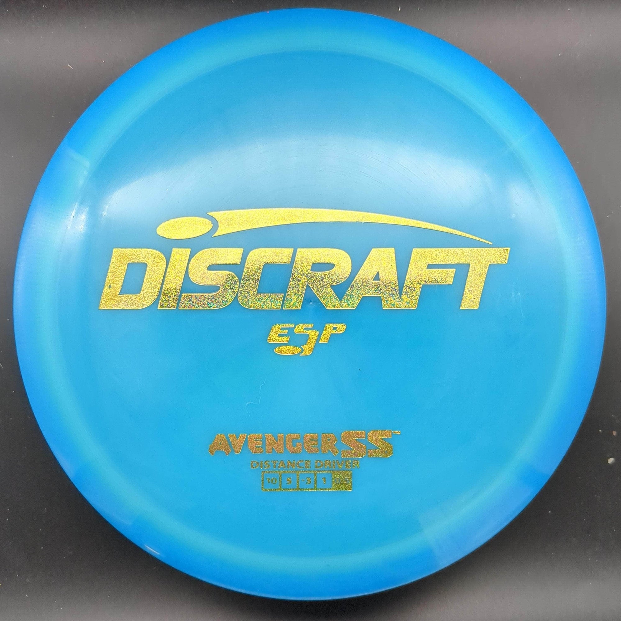 Discraft Distance Driver Blue Gold Glitter Stamp 173g Avenger SS, ESP