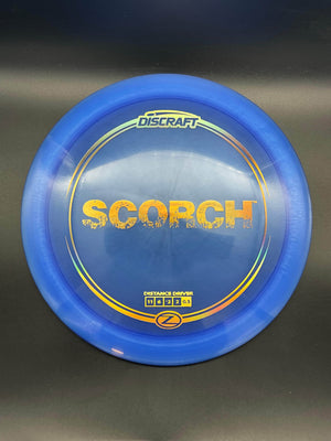 Discraft Distance Driver Blue Gold Stamp 174g Scorch, Z Line