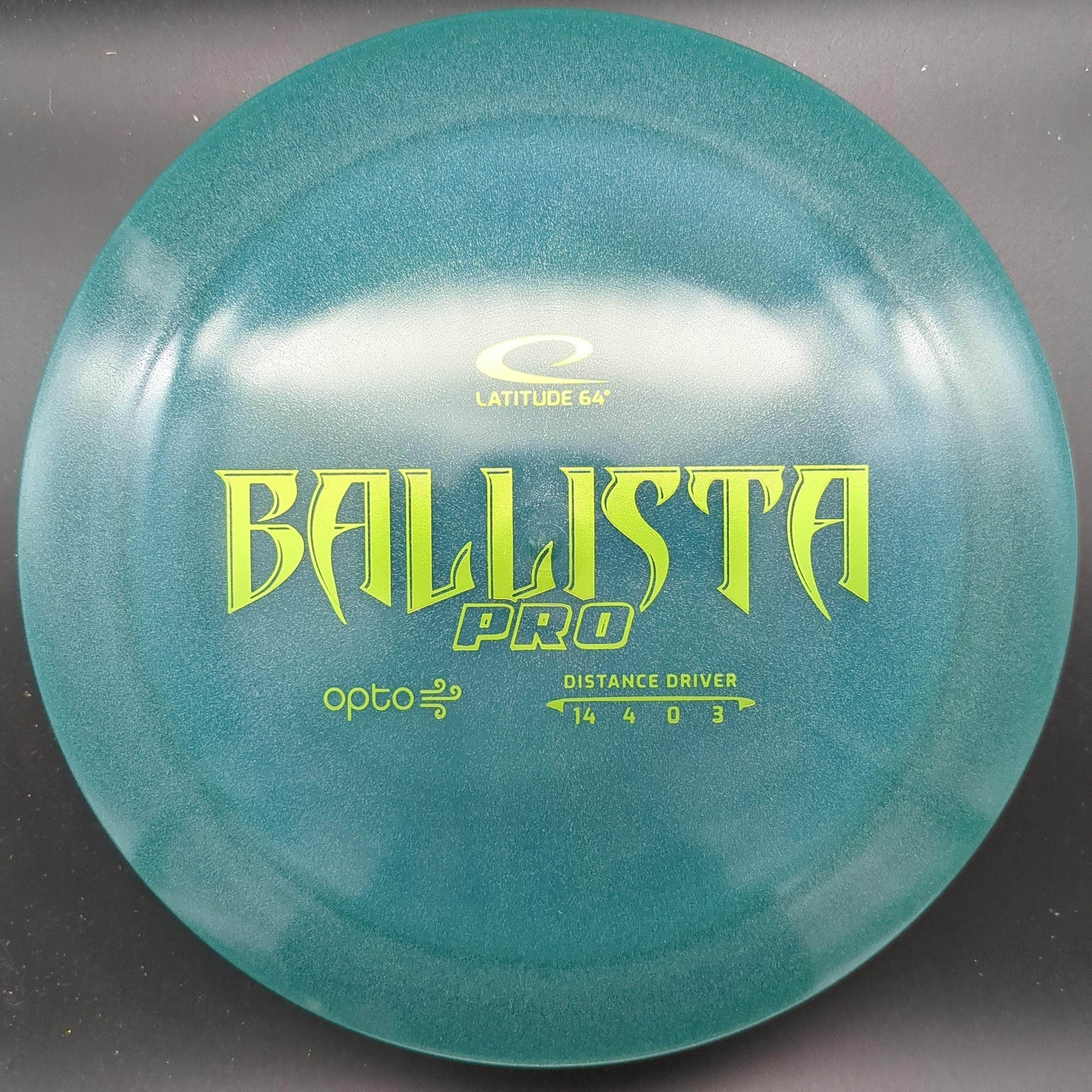 Latitude 64 Distance Driver Blue Green Stamp 157g Ballista Pro, Opto Air