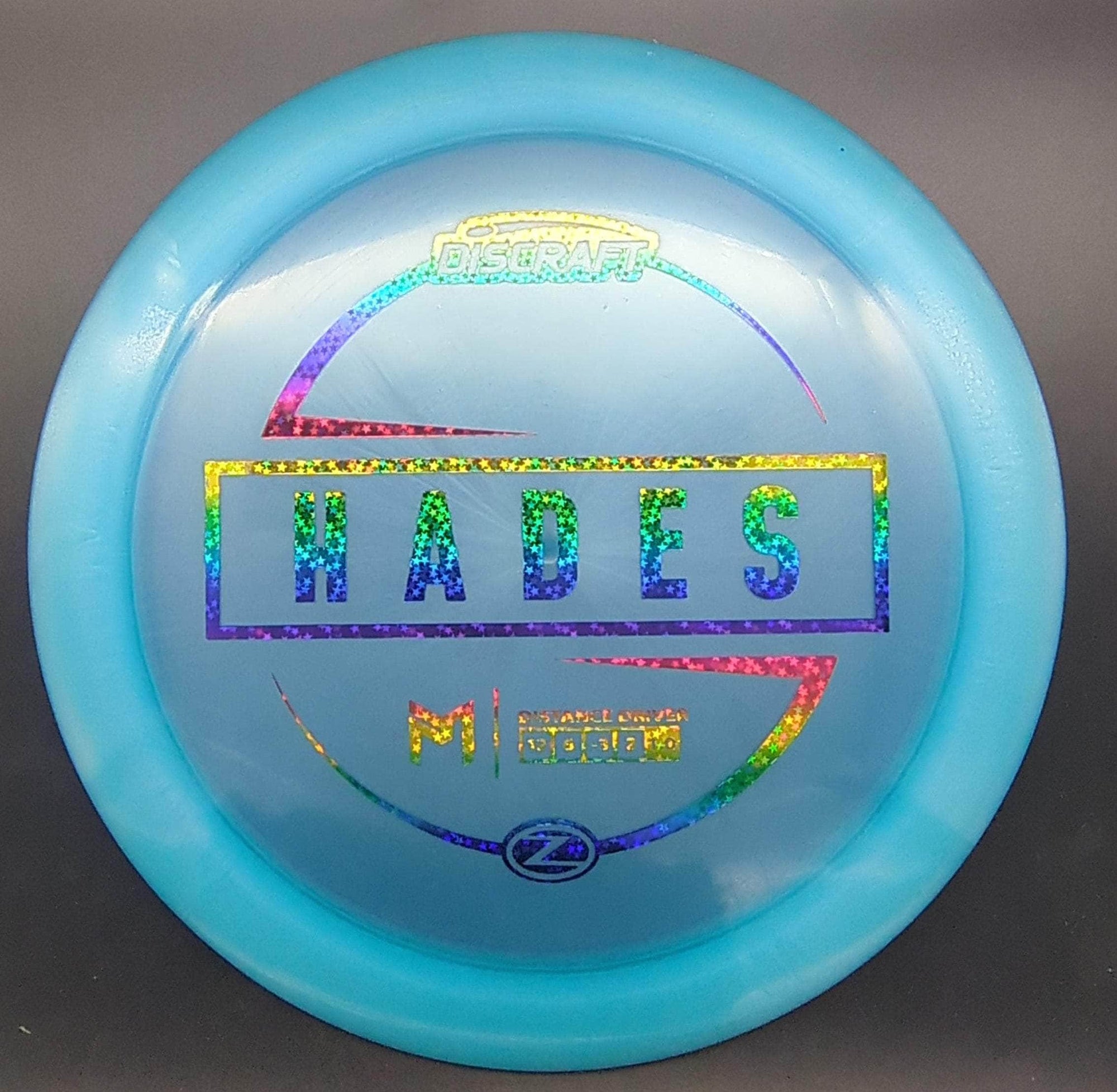 Discraft Distance Driver Blue Rainbow Star Stamp 172g Hades, Paul McBeth Z