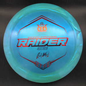 Dynamic Discs Distance Driver Blue Red Stamp 173g 4 Raider, Lucid-X Chameleon, Ricky Wysocki Team Series