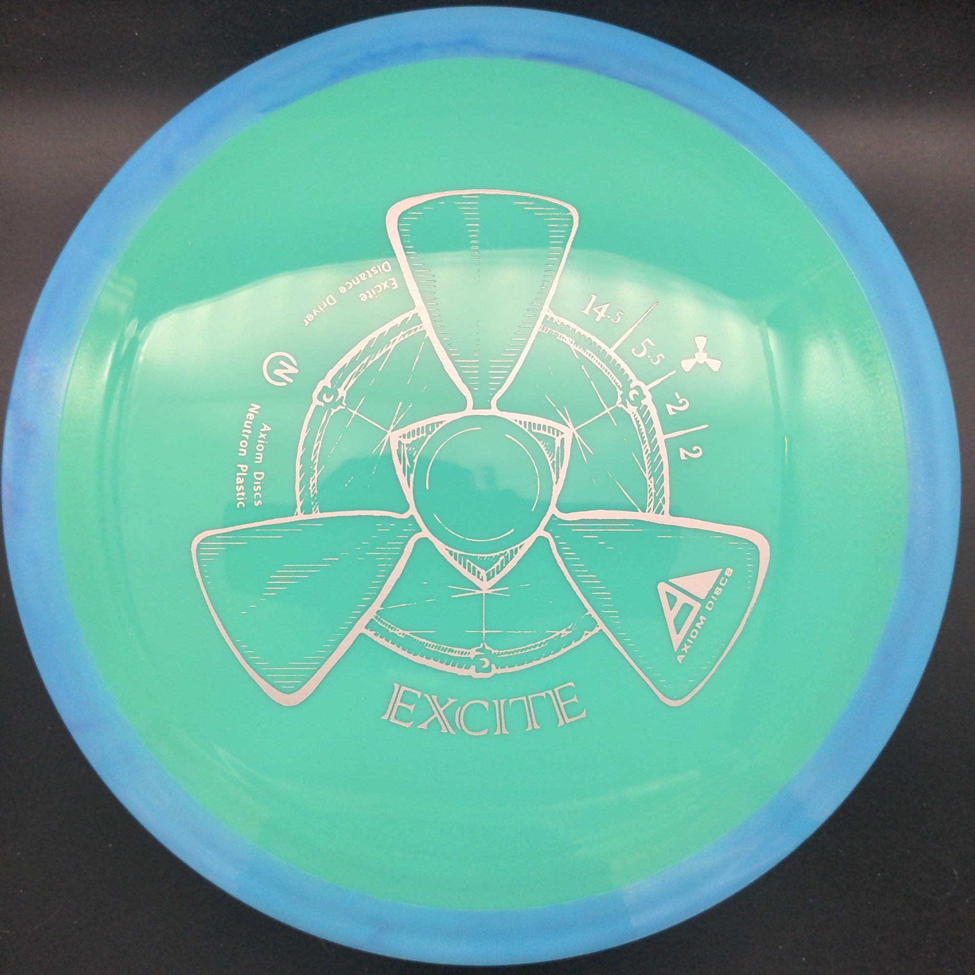 MVP Distance Driver Blue Rim Teal Plate 173g Excite, Neutron