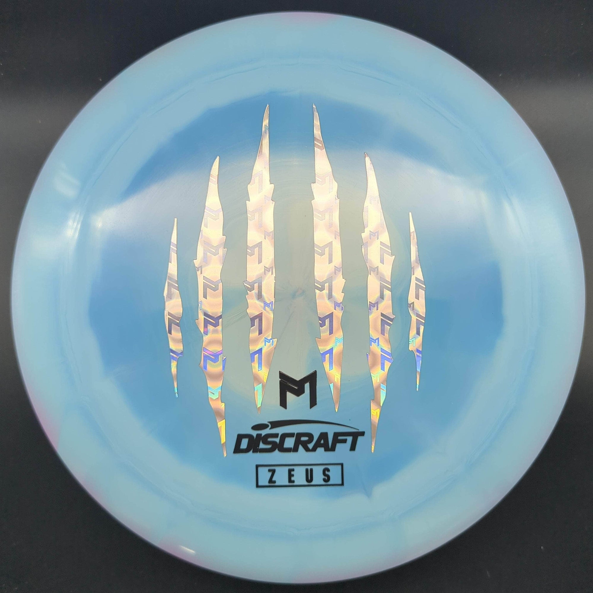 Discraft Distance Driver Blue Silver/Black Stamp 174g Zeus ESP, Paul McBeth 6X Claw