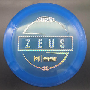 Discraft Distance Driver Blue Silver Prism Stamp 158g Zeus, Paul McBeth Z Lite