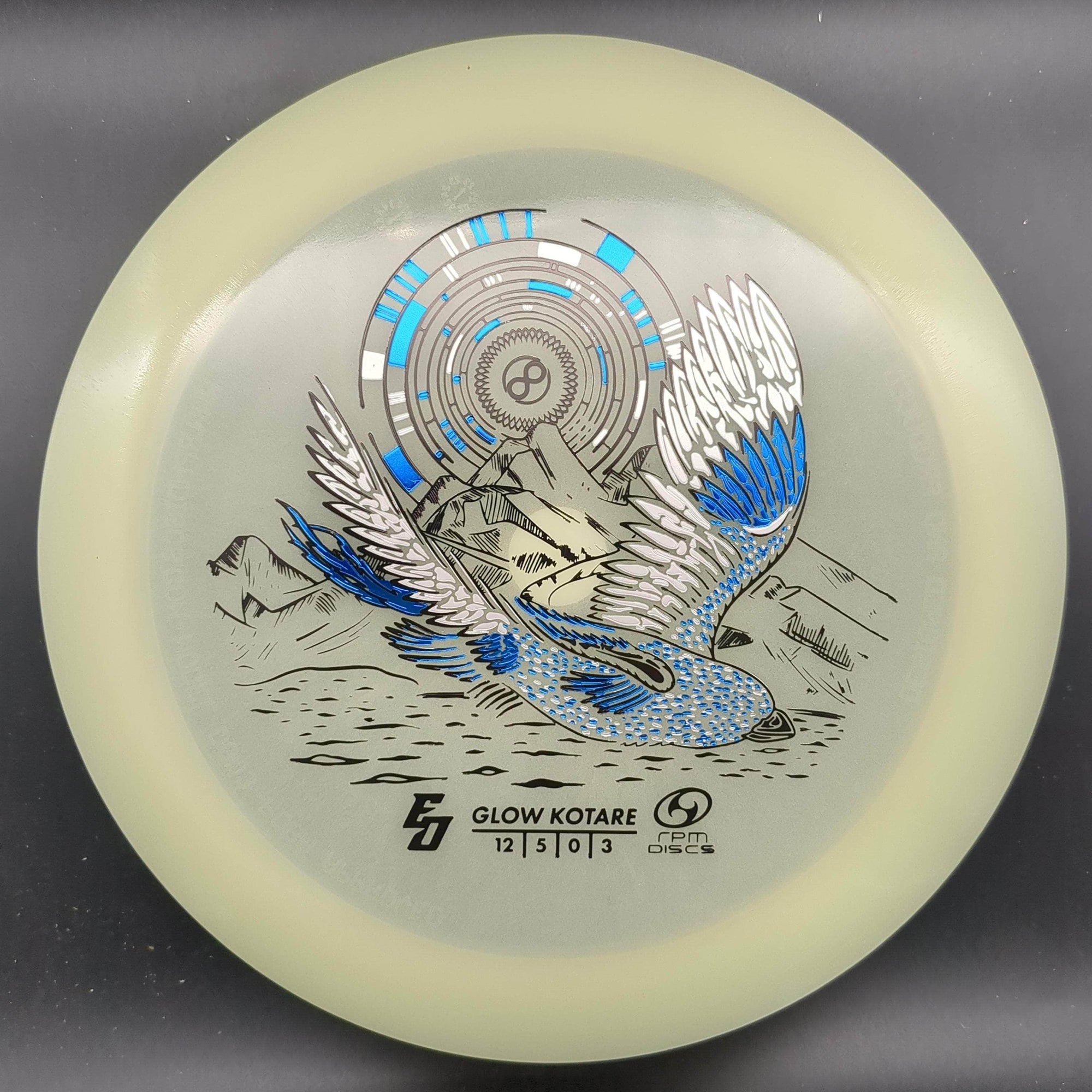 RPM Discs Distance Driver Gold/Silver Stamp 174g Kotare, Atomic Glow, Eric Oakley Edition