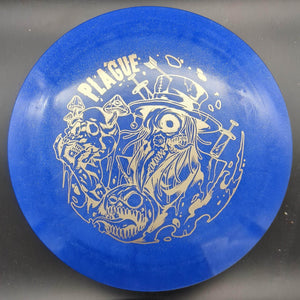 Doomsday Discs Distance Driver Blue Silver Stamp 174g Plague, Uranium Plastic