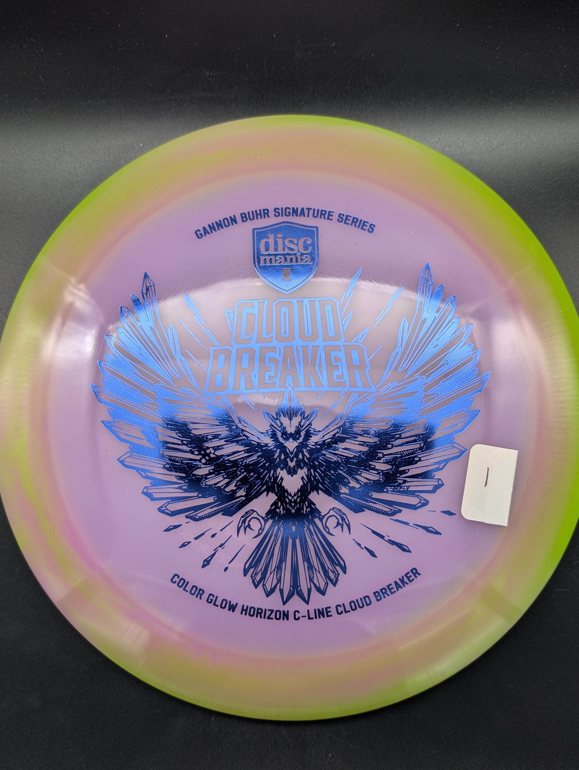 Gem Discs Distance Driver Blue Stamp 175g #1 Cloudbreaker - Color Glow Horizon C-Line - Gannon Buhr Creator Series