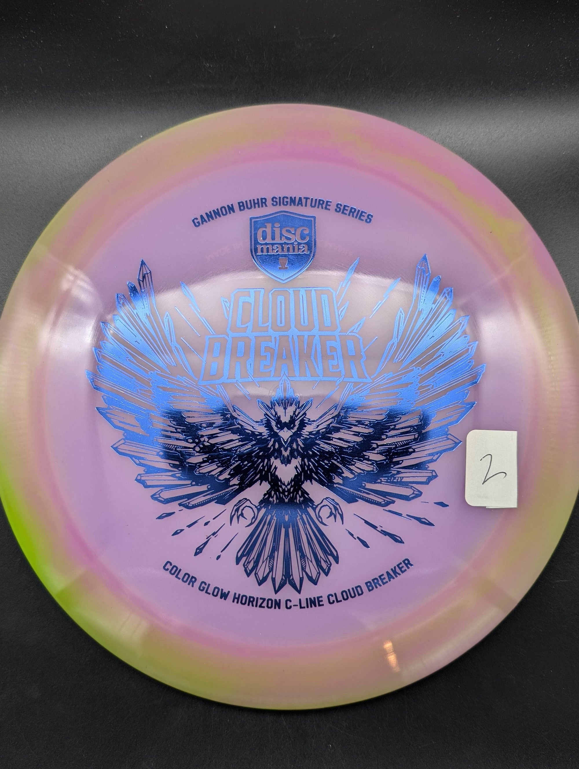 Gem Discs Distance Driver Blue Stamp 175g #1 Cloudbreaker - Color Glow Horizon C-Line - Gannon Buhr Creator Series