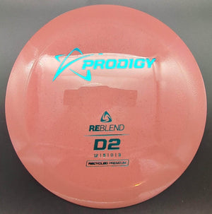 Prodigy Distance Driver Burnt Orange Blue Stamp 173g D2, ReBlend Plastic