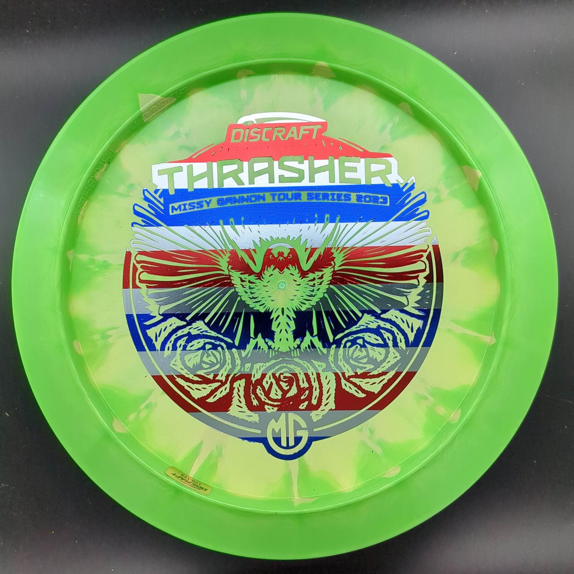 Discraft Distance Driver Green American Flag Stamp 171g Thrasher, ESP Swirl, Missy Gannon, Tour Series, 2023