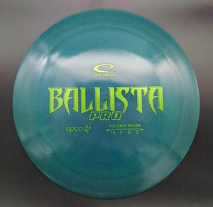 Latitude 64 Distance Driver Green Gold Stamp 157g Ballista Pro, Opto