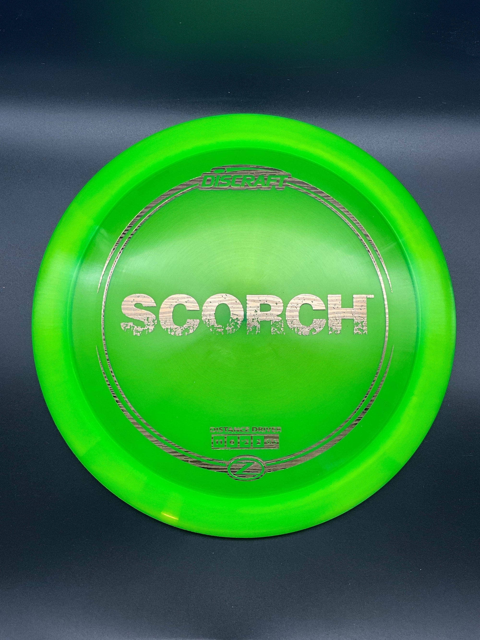 Discraft Distance Driver Green Gold Wood Stamp 172g Scorch, Z Line