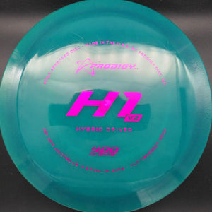 Prodigy Distance Driver Green Pink Stamp 172g H1 V2, 400 Plastic