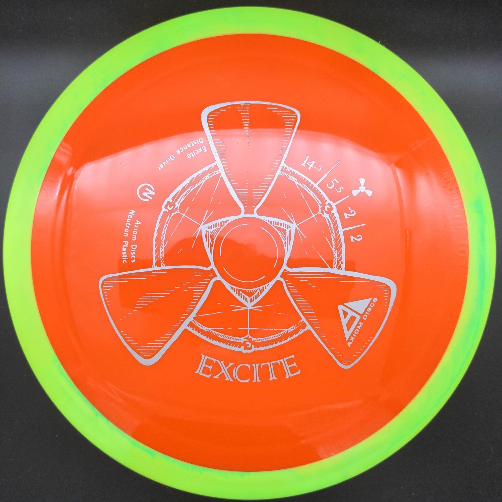 MVP Distance Driver Green Rim Orange Plate 174g Excite, Neutron