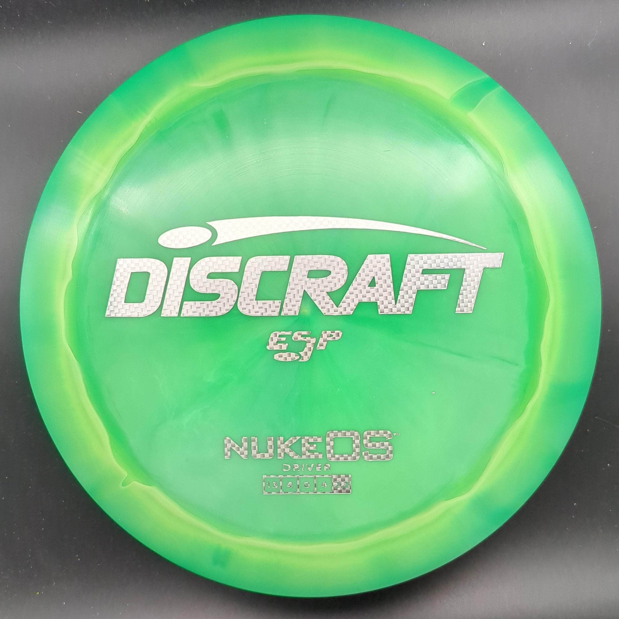 Discraft Distance Driver Green Silver Checkerboard Stamp 174g Nuke OS, ESP Swirl