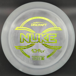 Discraft Distance Driver Grey Green/Yellow Stamp 174g Nuke, ESP FLX, Plastic