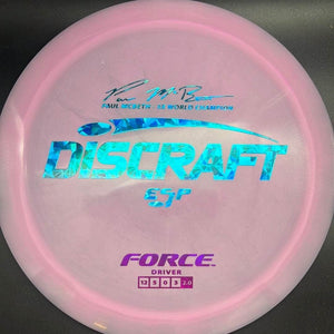 Discraft Distance Driver Grey/Pink Blue Shatter Stamp 174g Force, ESP Paul McBeth 5x