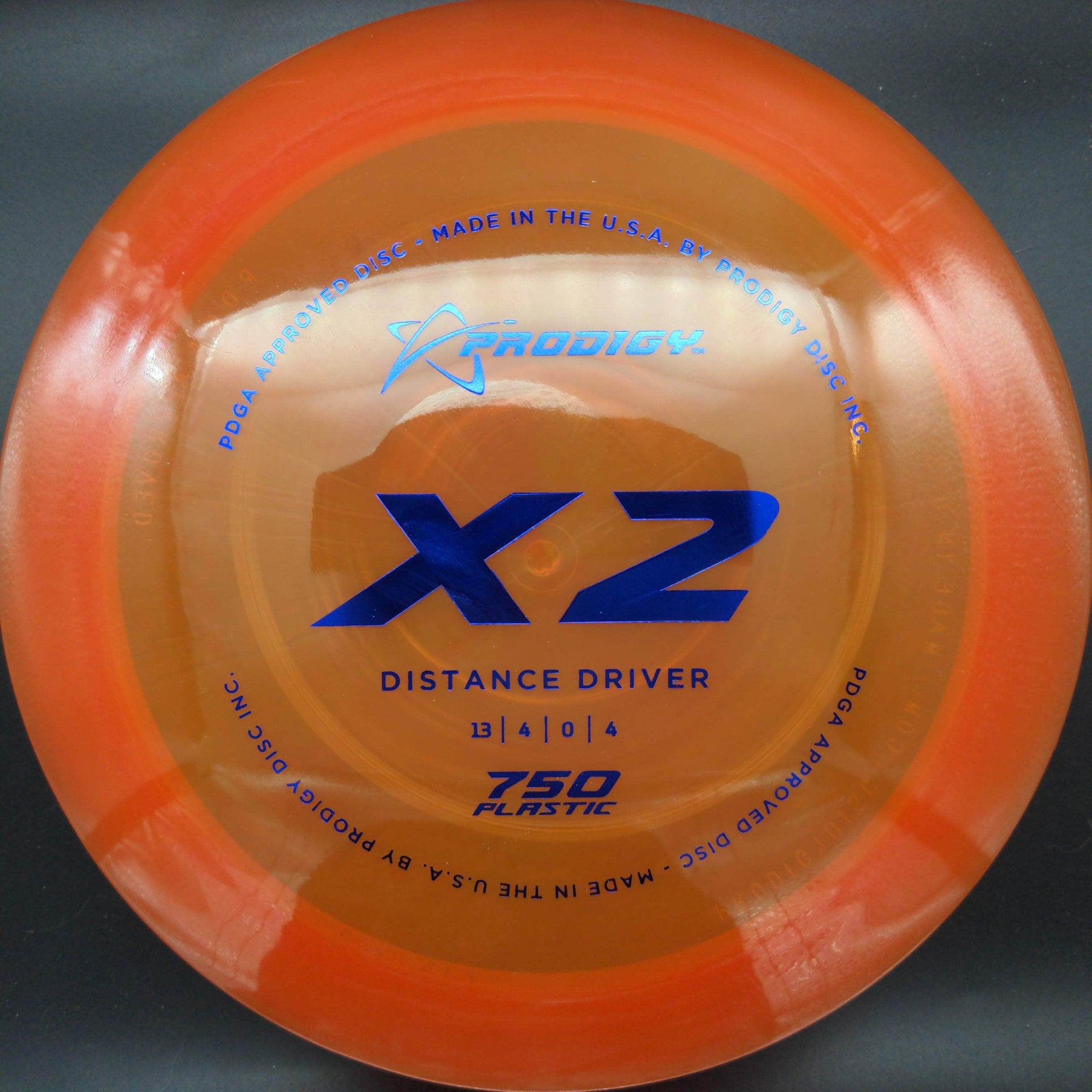 Prodigy Distance Driver Orange Blue Stamp 172g X2, 750 Plastic