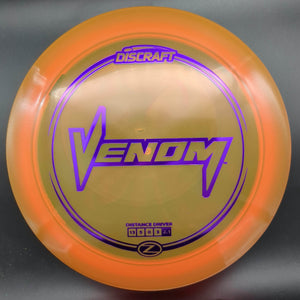 Discraft Distance Driver Orange Purple Stamp 174g Venom, Z Plastic