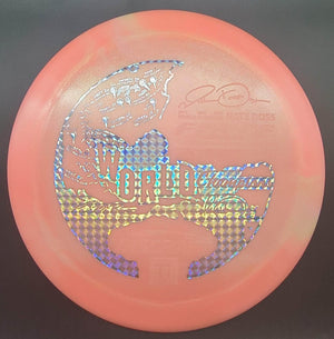 Discraft Distance Driver Orange Silver Prism Stamp 174g Force, Paul McBeth x Nate Doss ESP Swirl