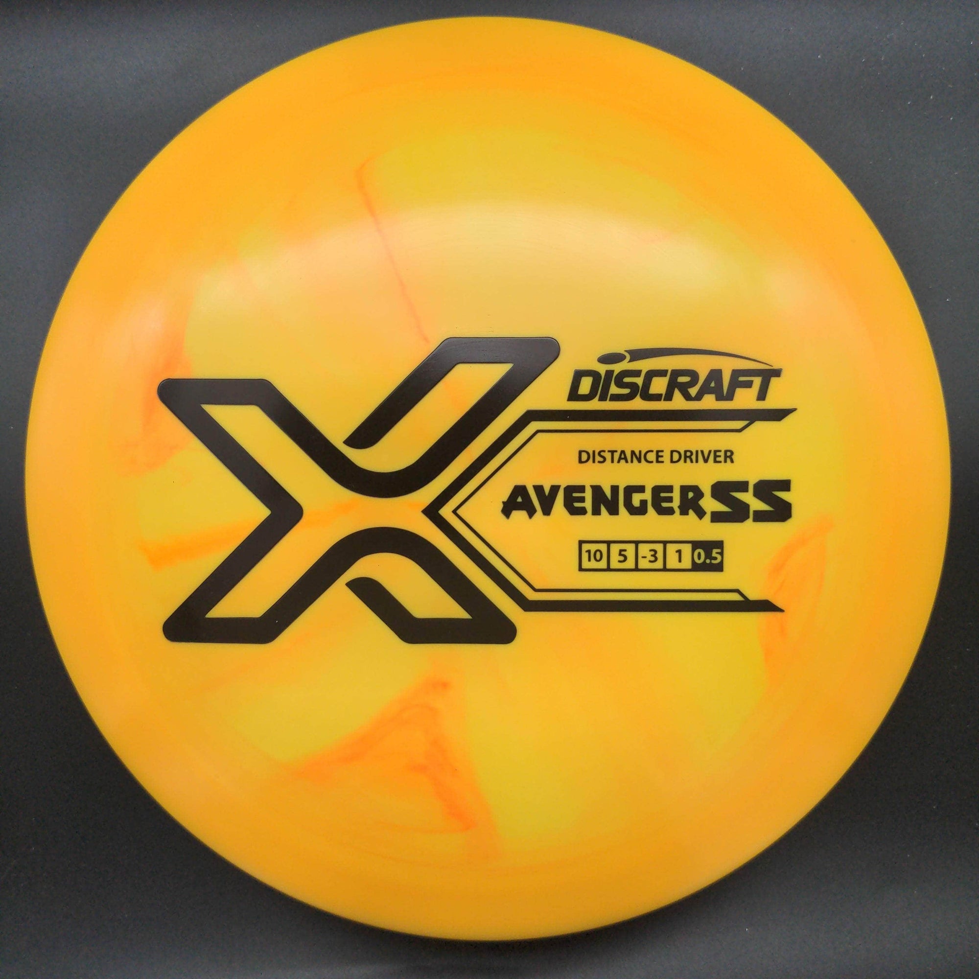 Discraft Distance Driver Orange/Yellow Black Stamp 169g Avenger SS, X Line