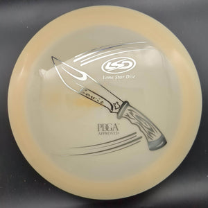 Lone Star Discs Distance Driver Peach Silver Stamp 172 Bowie, Bravo Plastic