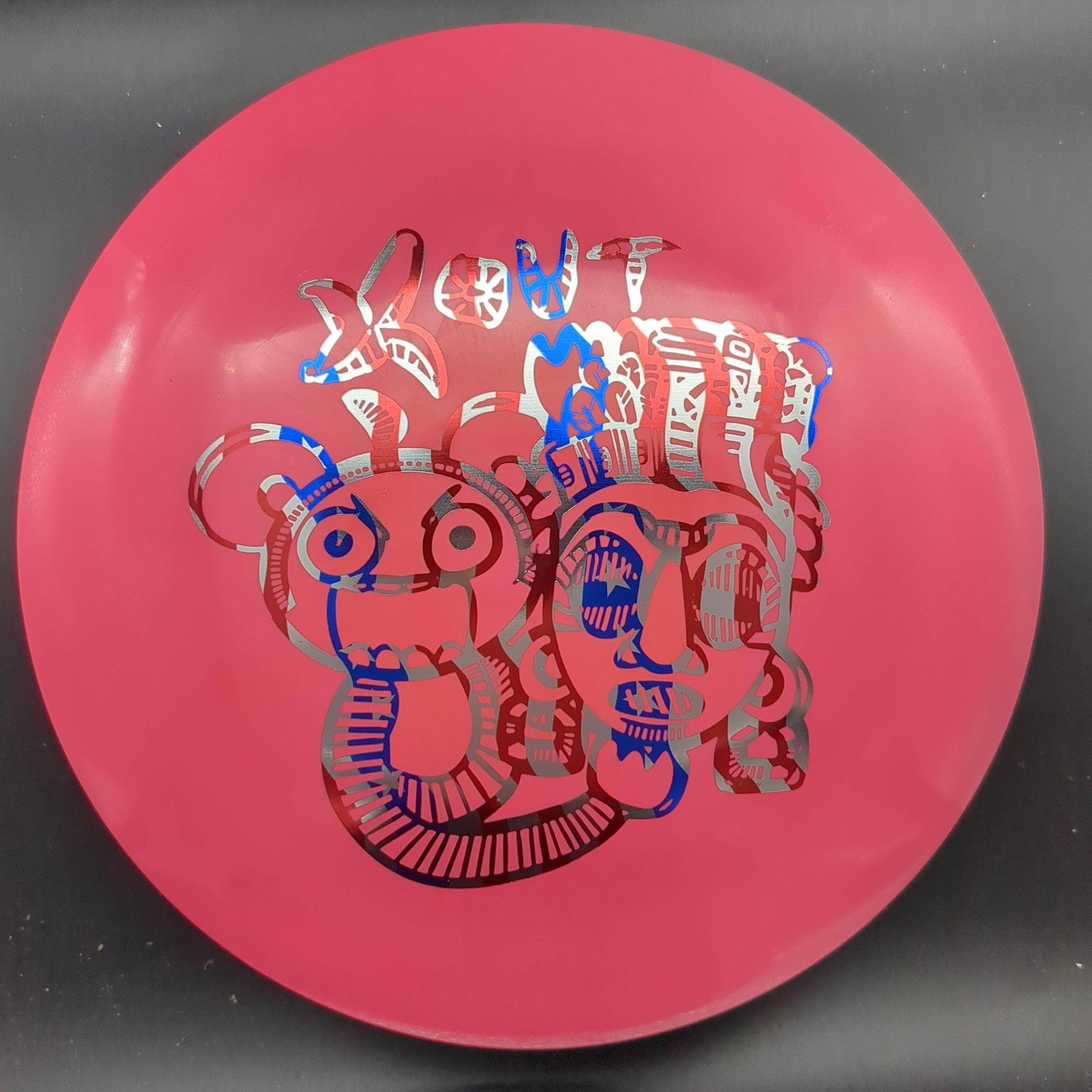 Infinite Discs Distance Driver Pink American Flag Stamp 175g Emperor, I-Blend, X-Out