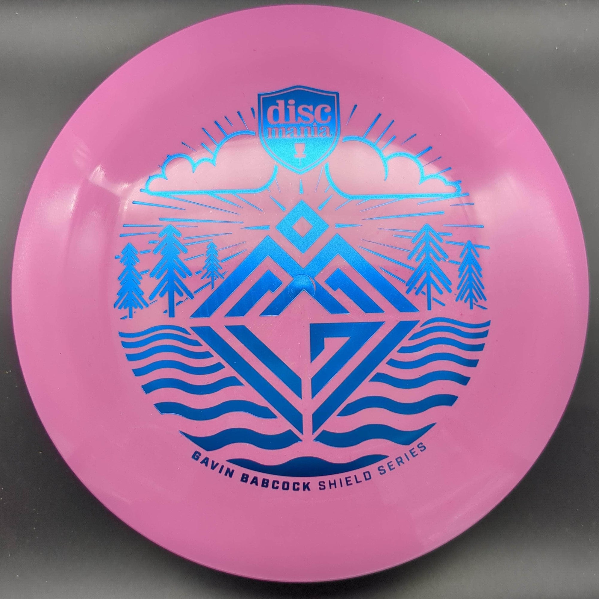 Discmania Distance Driver Pink Blue Nature Stamp 169g DD3, Swirly S-Line, Gavin Babcock Shield Series