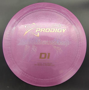 Prodigy Distance Driver Pink Copper Stamp 173g D1 500 Glimmer Plastic - Commemorative Edition Isaac Robinson 2X World Champion