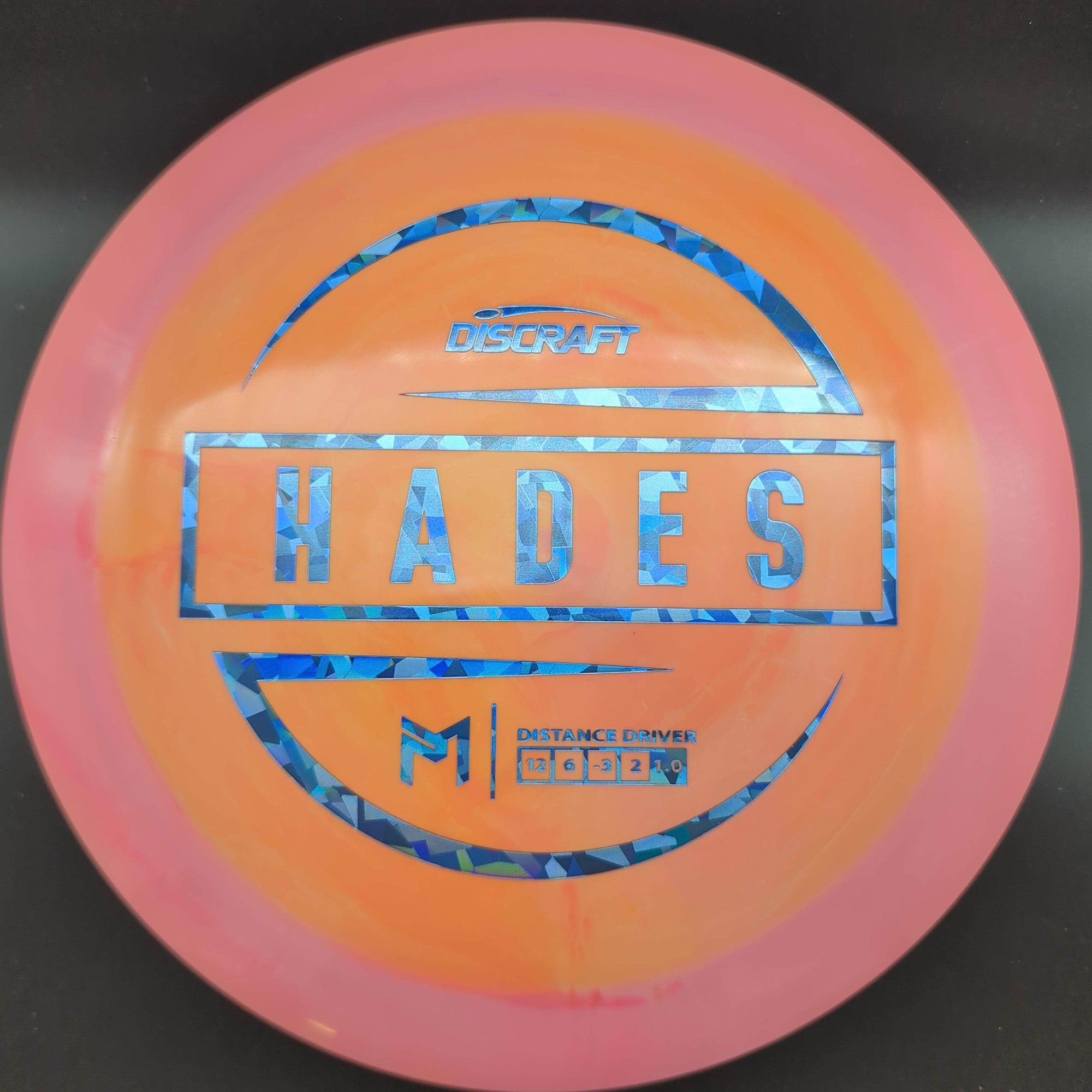 Discraft Distance Driver Pink/Orange Blue Shatter Stamp 174g Hades, ESP, Paul McBeth
