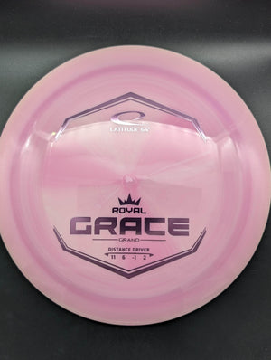 Latitude 64 Distance Driver Pink Pink Stamp 175g Grace, Royal Grand Plastic