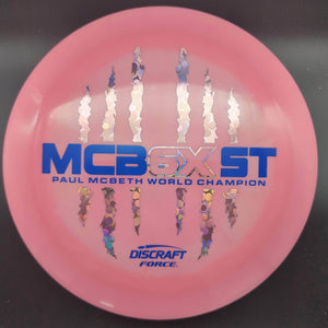 Discraft Distance Driver Pink Pinkflower/Blue Stamp 172g Force ESP, Paul McBeth 6X Mcbeast