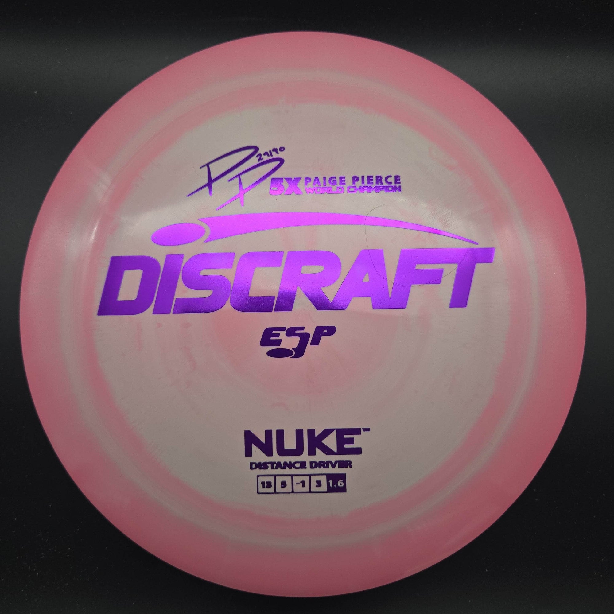 Discraft Distance Driver Pink Purple Stamp 171g Nuke, ESP Paige Pierce