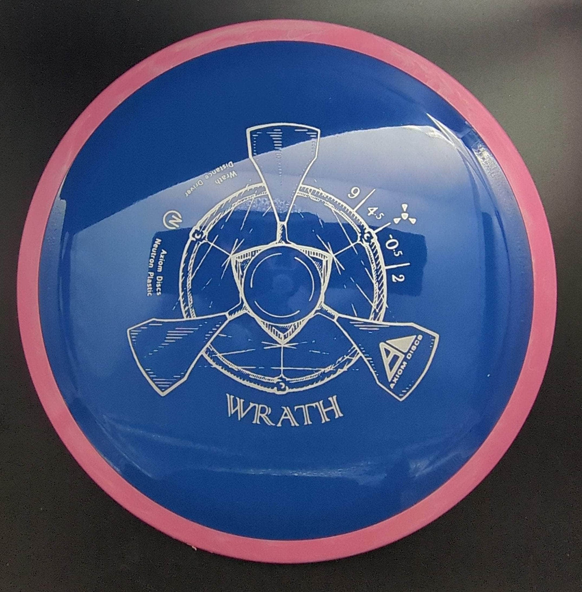 MVP Distance Driver Pink Rim Blue Plate 174g Wrath, Neutron