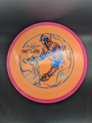 MVP Distance Driver Pink Rim Orange Plate Blue/Silver/Blue Stamp 158g Timelapse, Fission, Simon Line, Special Edition