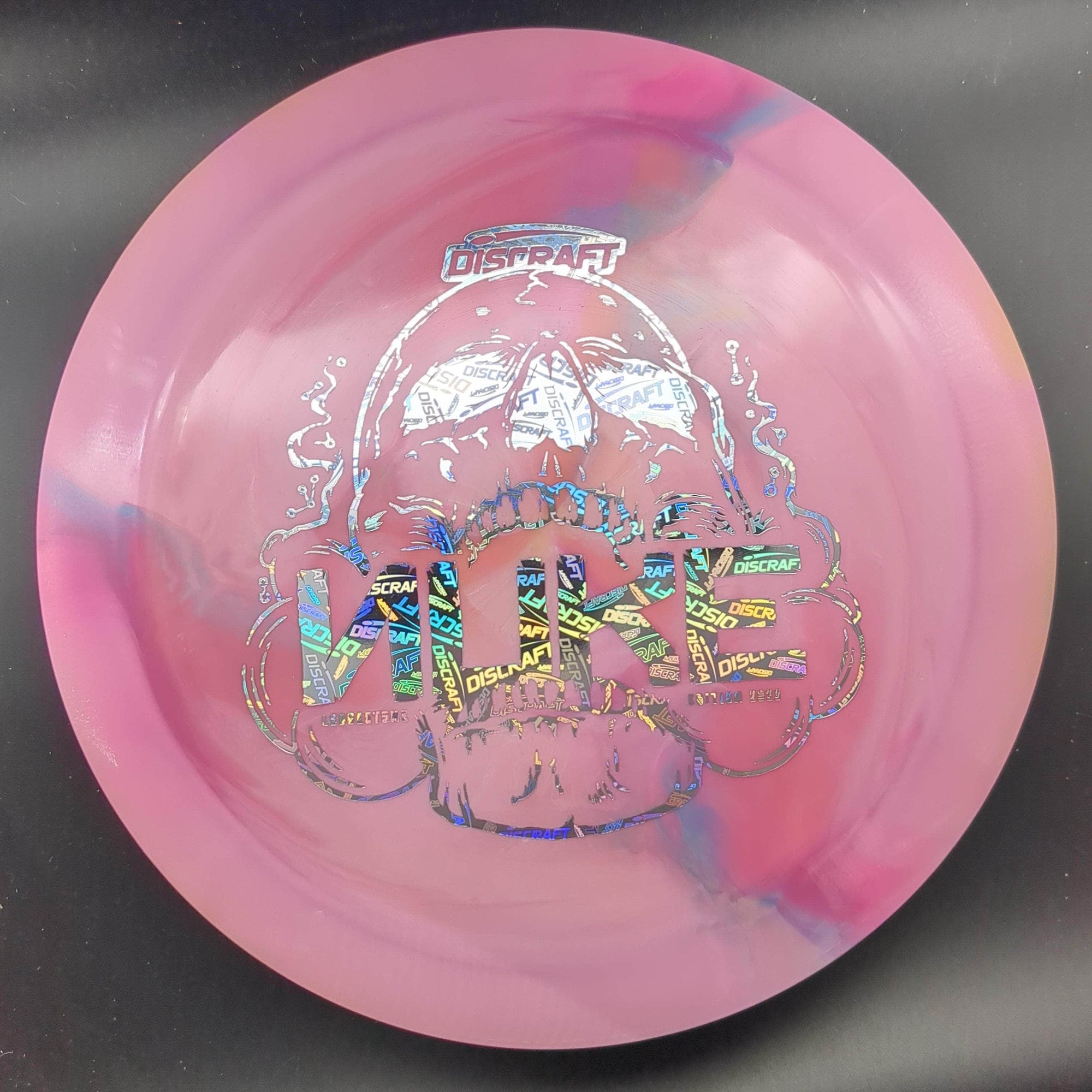 Discraft Distance Driver Pink Silver Discraft Stamp 174g Nuke, ESP Swirl Tour Series, 2023 Ledgestone Edition