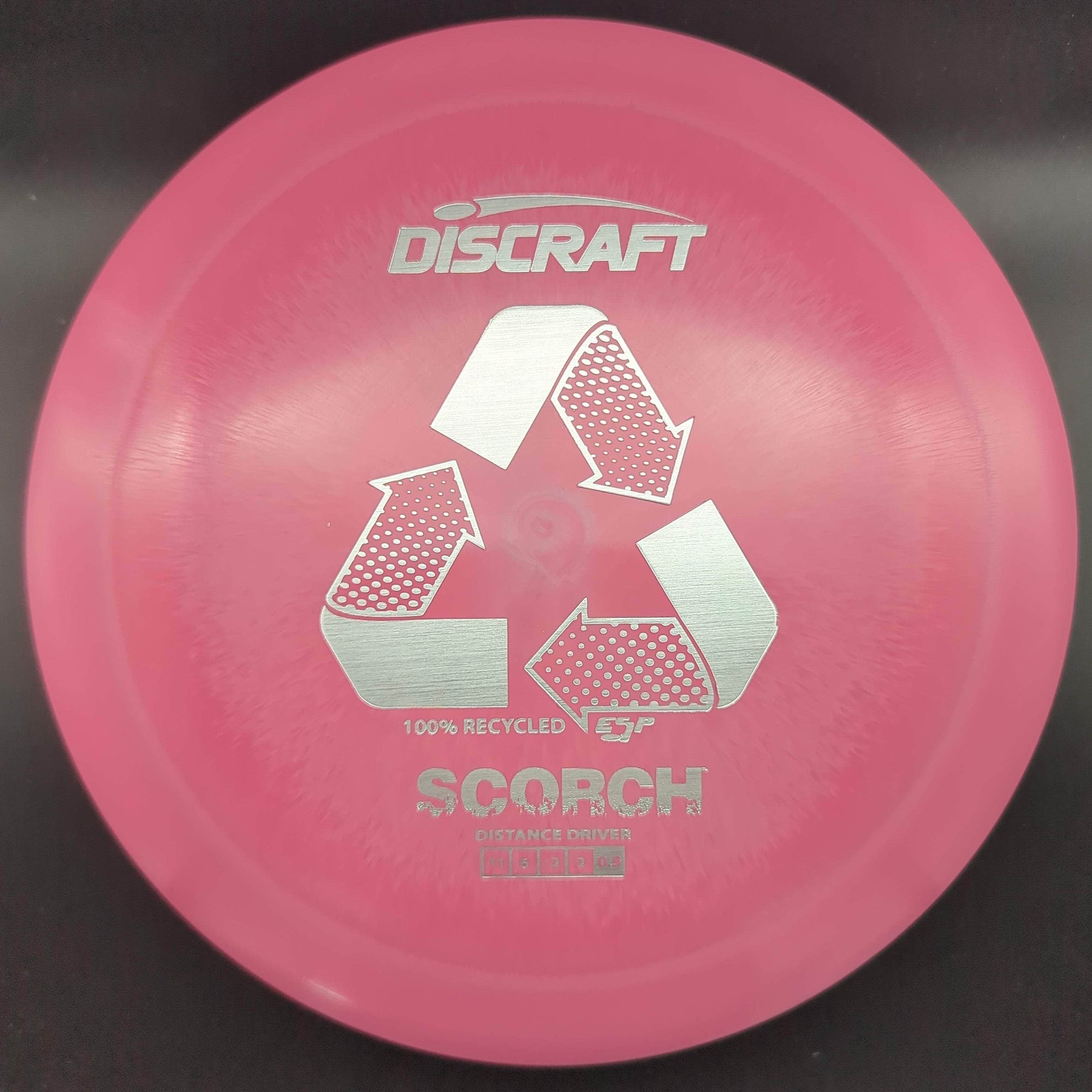 Discraft Distance Driver Pink Silver Stamp 172g Scorch, 100% Recycled ESP